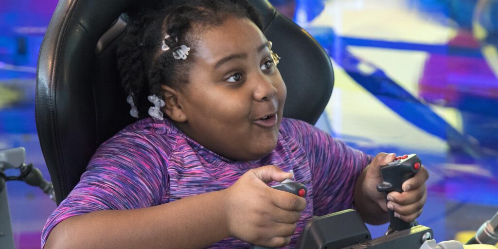 Flight Simulator exhibit at Discovery World